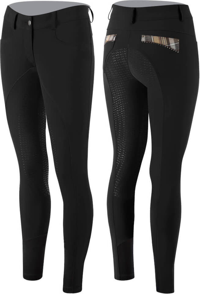 ANIMO Damen Reithose NONCE Full Grip schwarz, Größe:38 (D32) NEW-46979