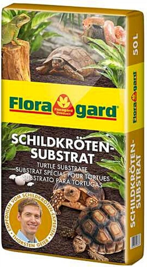 Floragard Schildkröten - Substrat Terrariensubstrat Terrarienerde 50 L (1 x 50L) FG116700