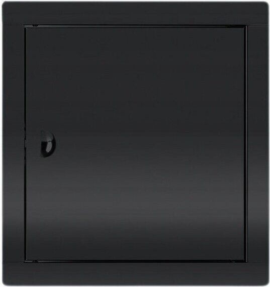 Markenlos Revisionsklappe Revisionstür Schwarz 10cmx10cm Stahlblech Wartungsklappe Inspektionsklappe Schnapp