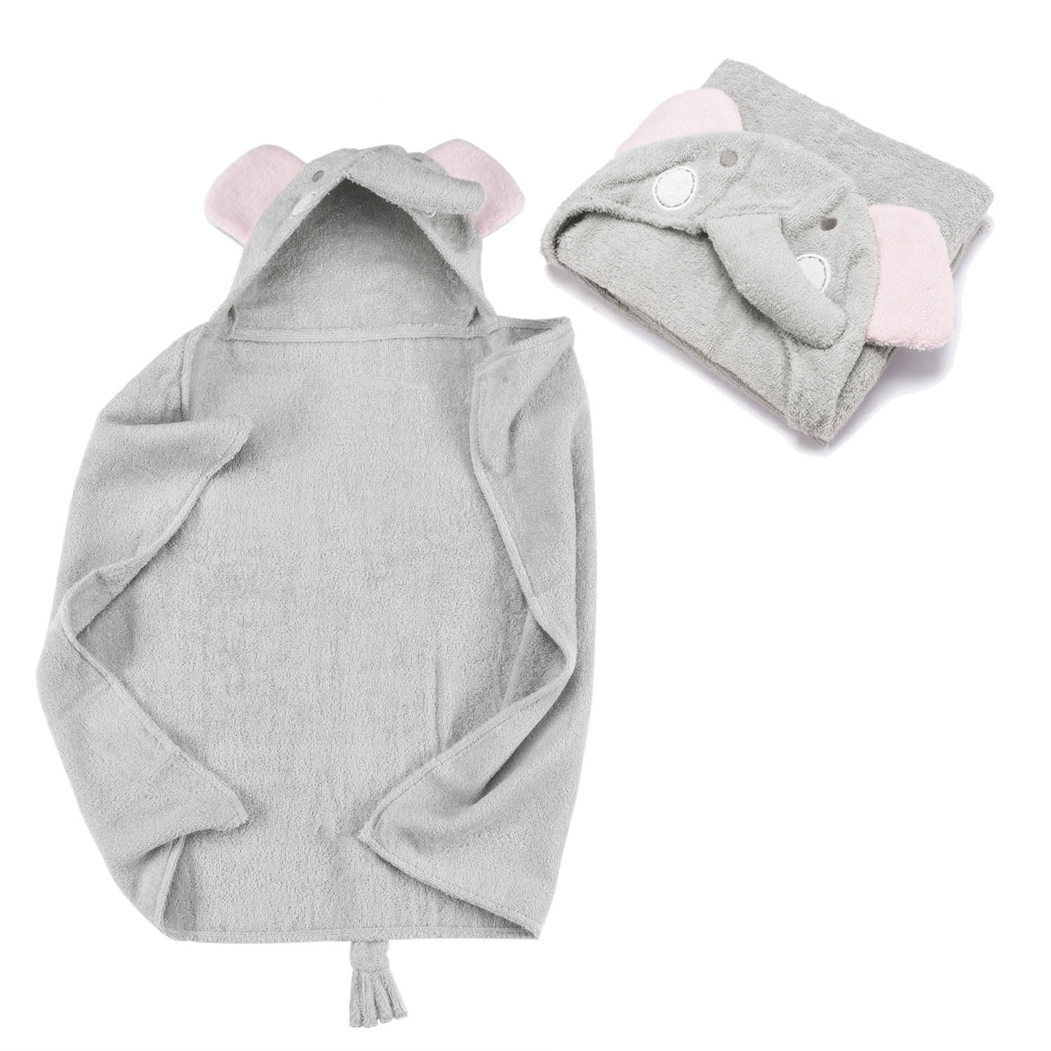 Gray,Size:S Kapuzenhandtuch Babyhandtuch Extra weich Atmungsaktiv für Neugeborene und Kleinkinder Baby Handtuch Kapuze Baby Badetuch und Kapuzenhandtuch Kinder 