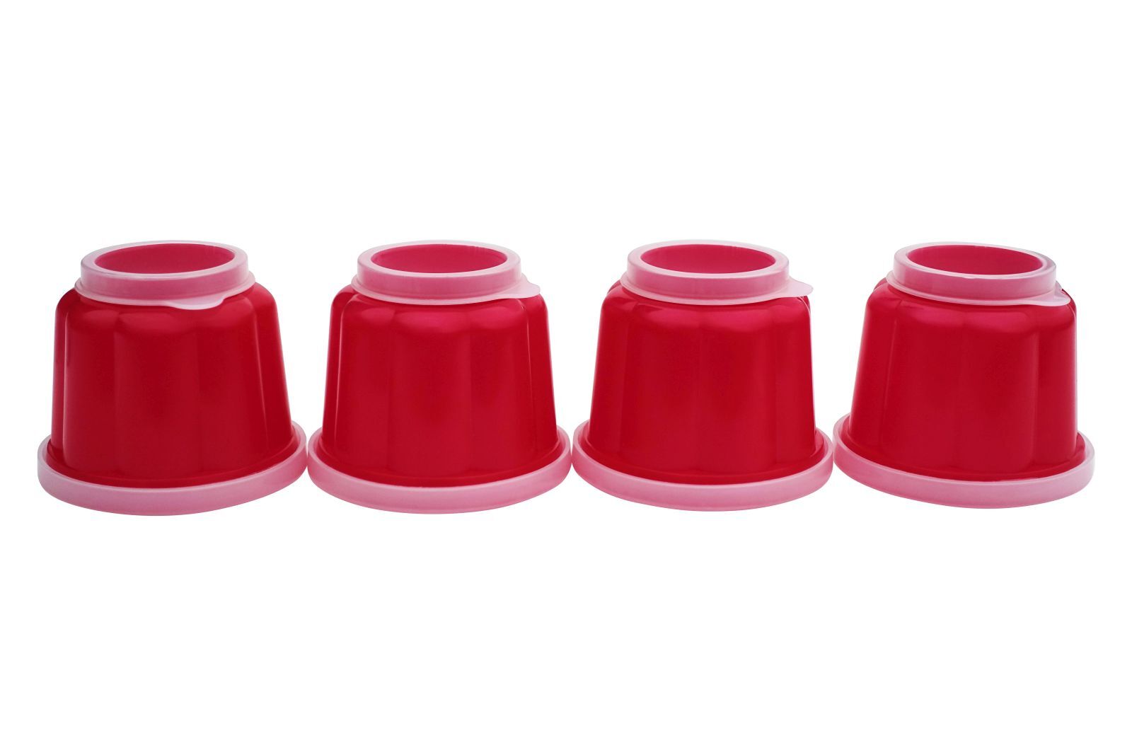 Zenker Puddingformen 4-er Set rot
