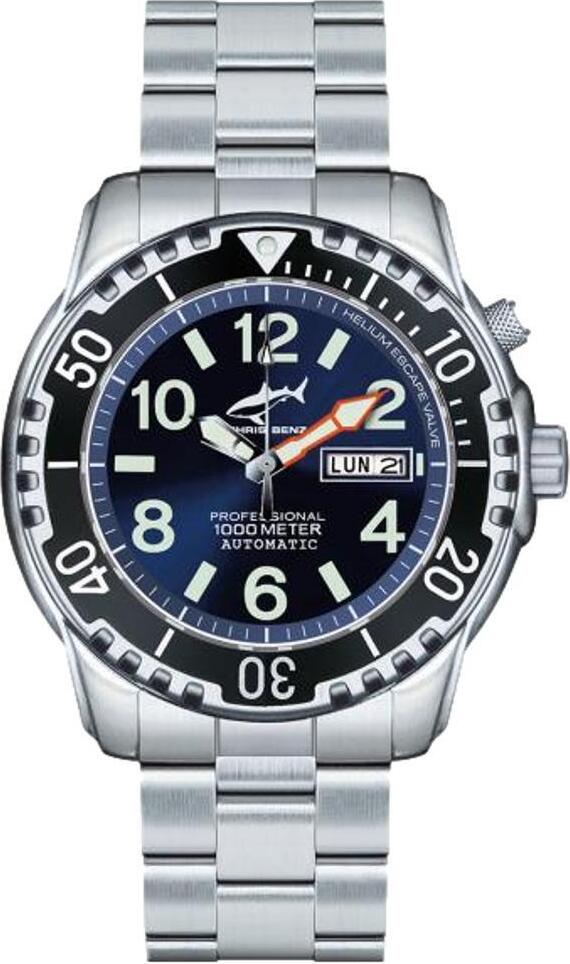 Chris Benz - CB-1000A-B-MB - Taucheruhr - Uni - Automatik