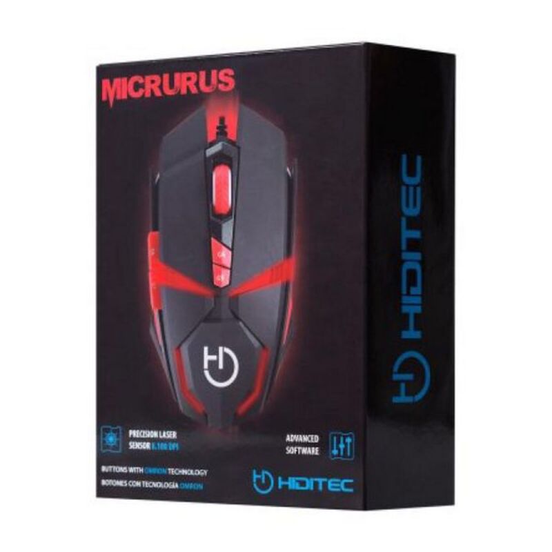 Gaming Maus Hiditec MICRURUS 8100 dpi Rot 131383