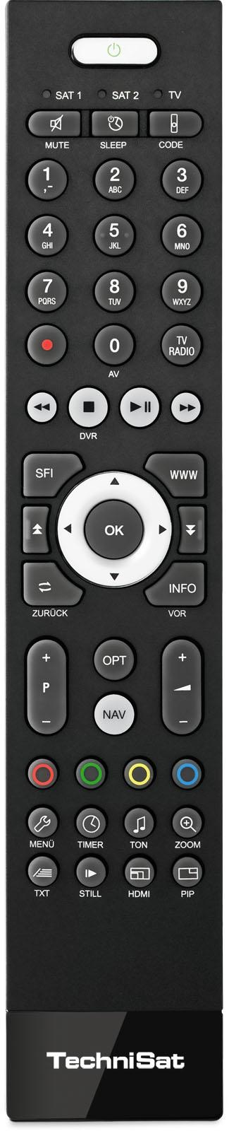 TechniSat TECHNICONTROL | Fernbedienung für TechniSat ISIO Geräten | schwarz 0000/3852