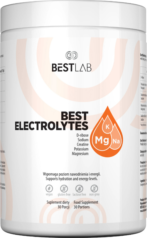 BESTLAB BestElectrolytes (Elektrolyte, Kreatin und D-Ribose) 225g