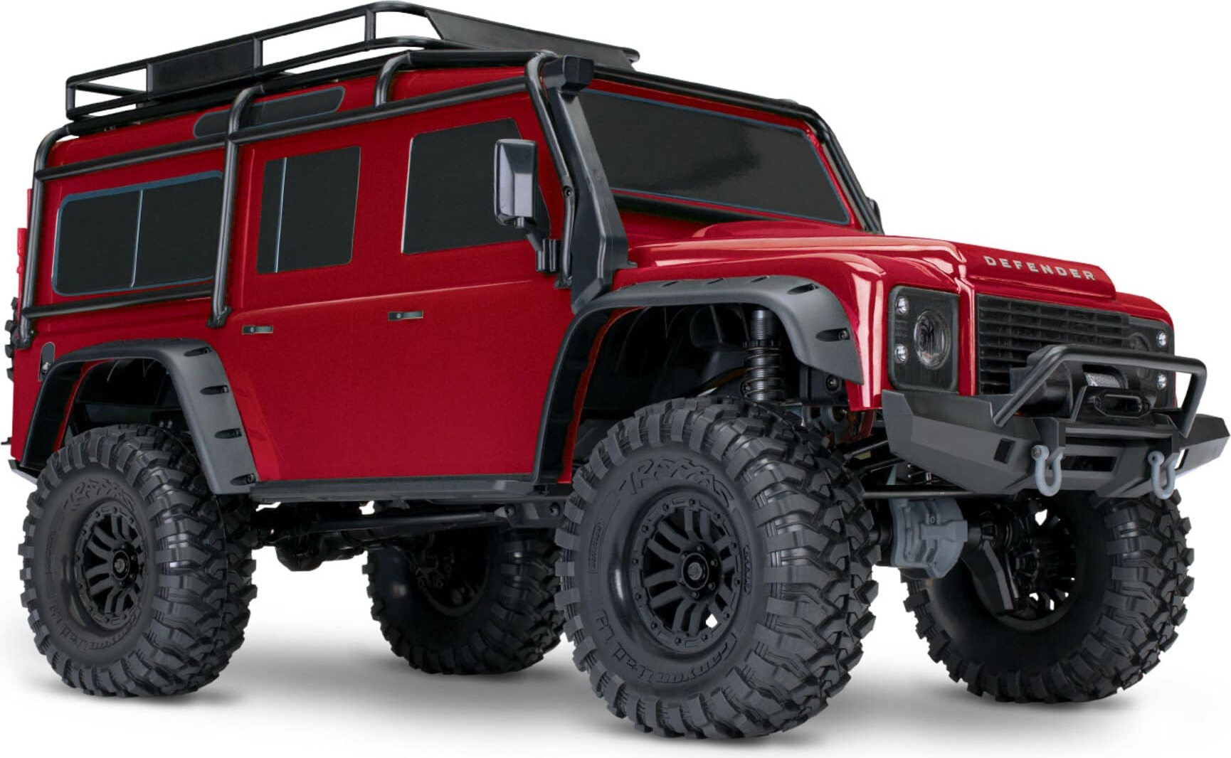 Traxxas TRX-4 LR Defender 1:10 Crawler RTR Rot - mit T-Lock Sperrdifferentialen Clipless TRX82256-4-RED