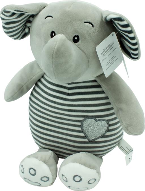 TULILO Gestreifte Kuscheltiere - Elefant 9151