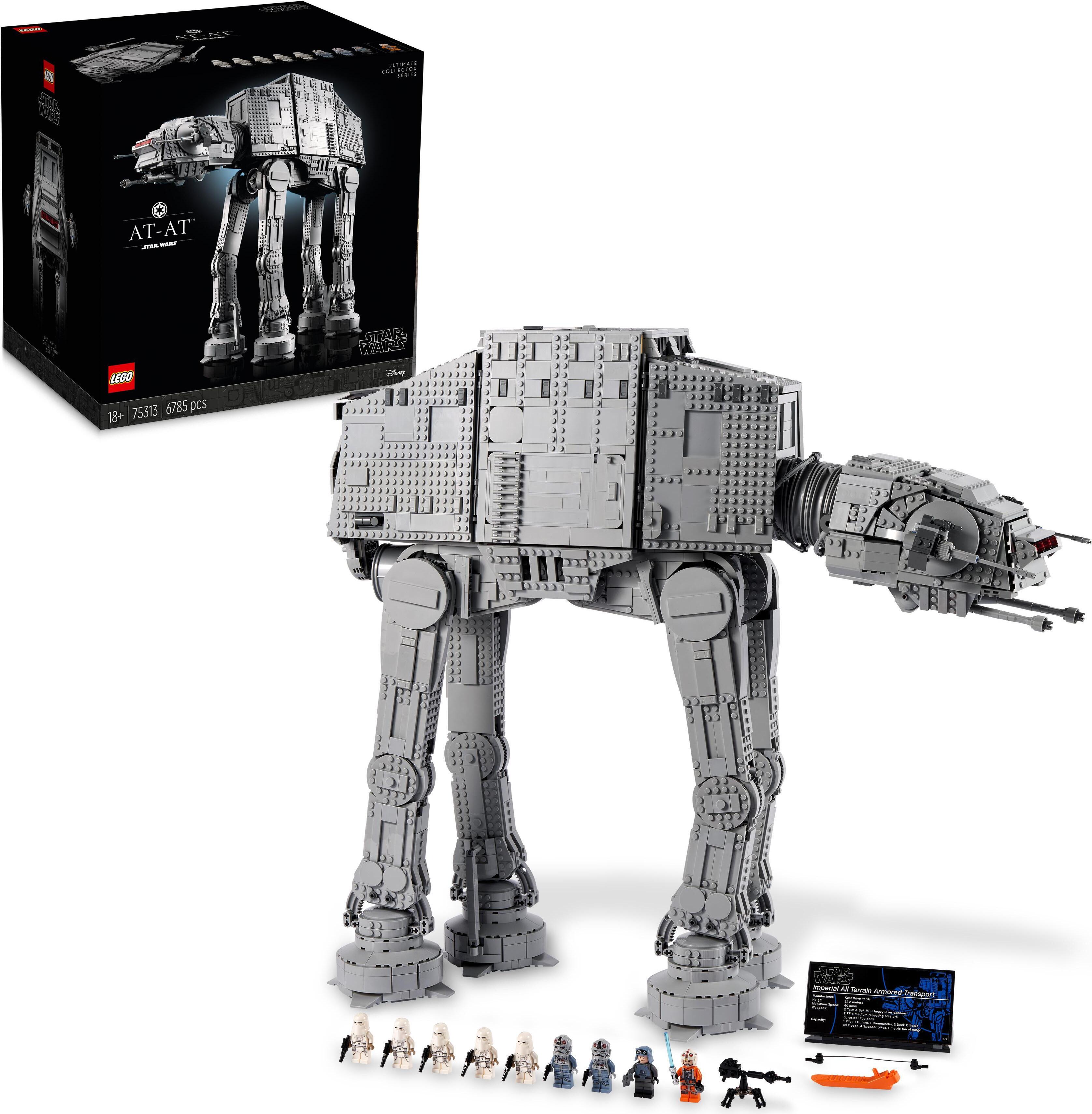 LEGO Star Wars AT-AT Figur zum Bauen für die Star Wars Sammlung, großes UCS Set für Erwachsene, Sammlerstück mit 9 Minifiguren 75313