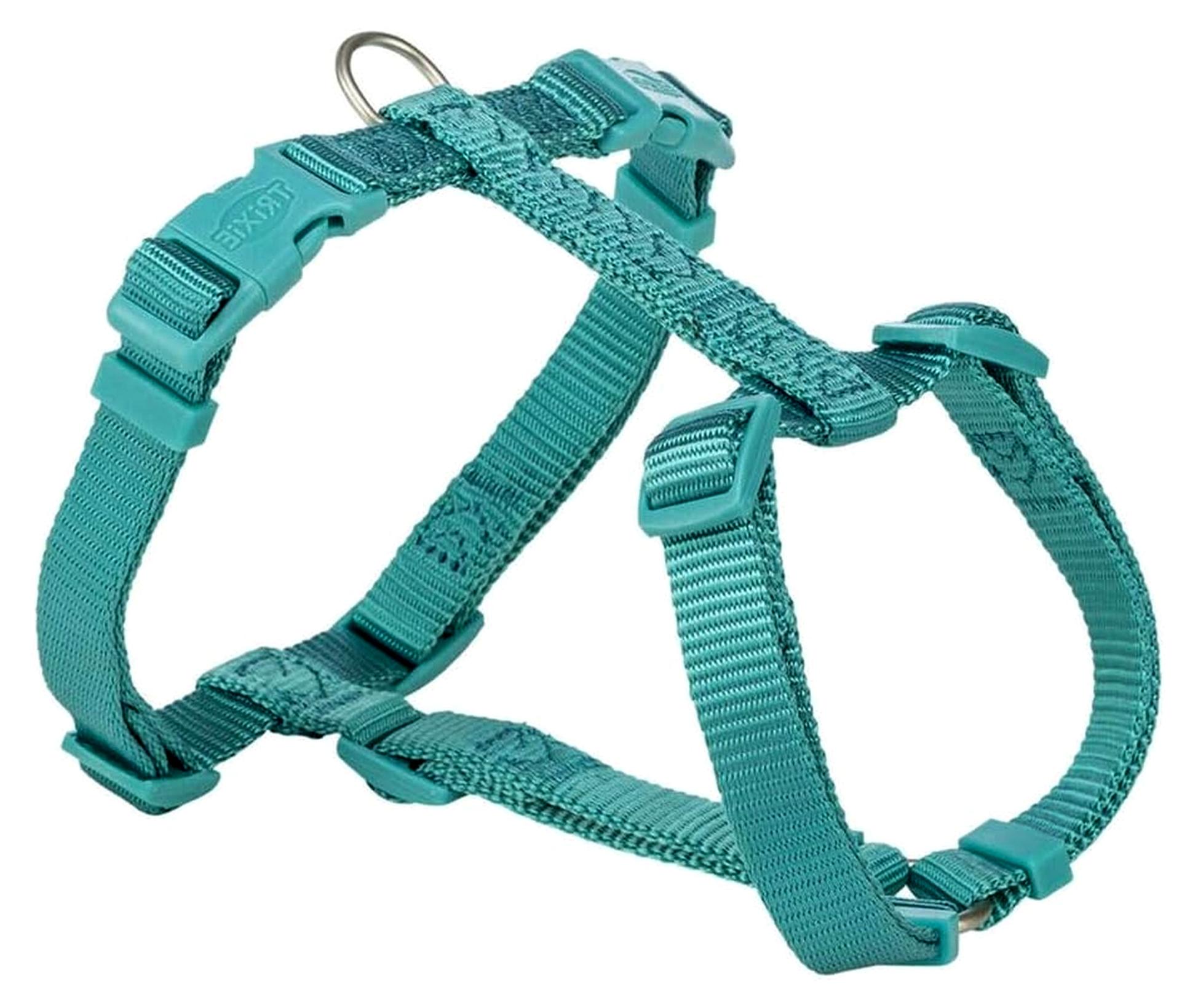 Markenlos Premium Geschirr, S-M, 42-60 cm/15 mm, Aqua