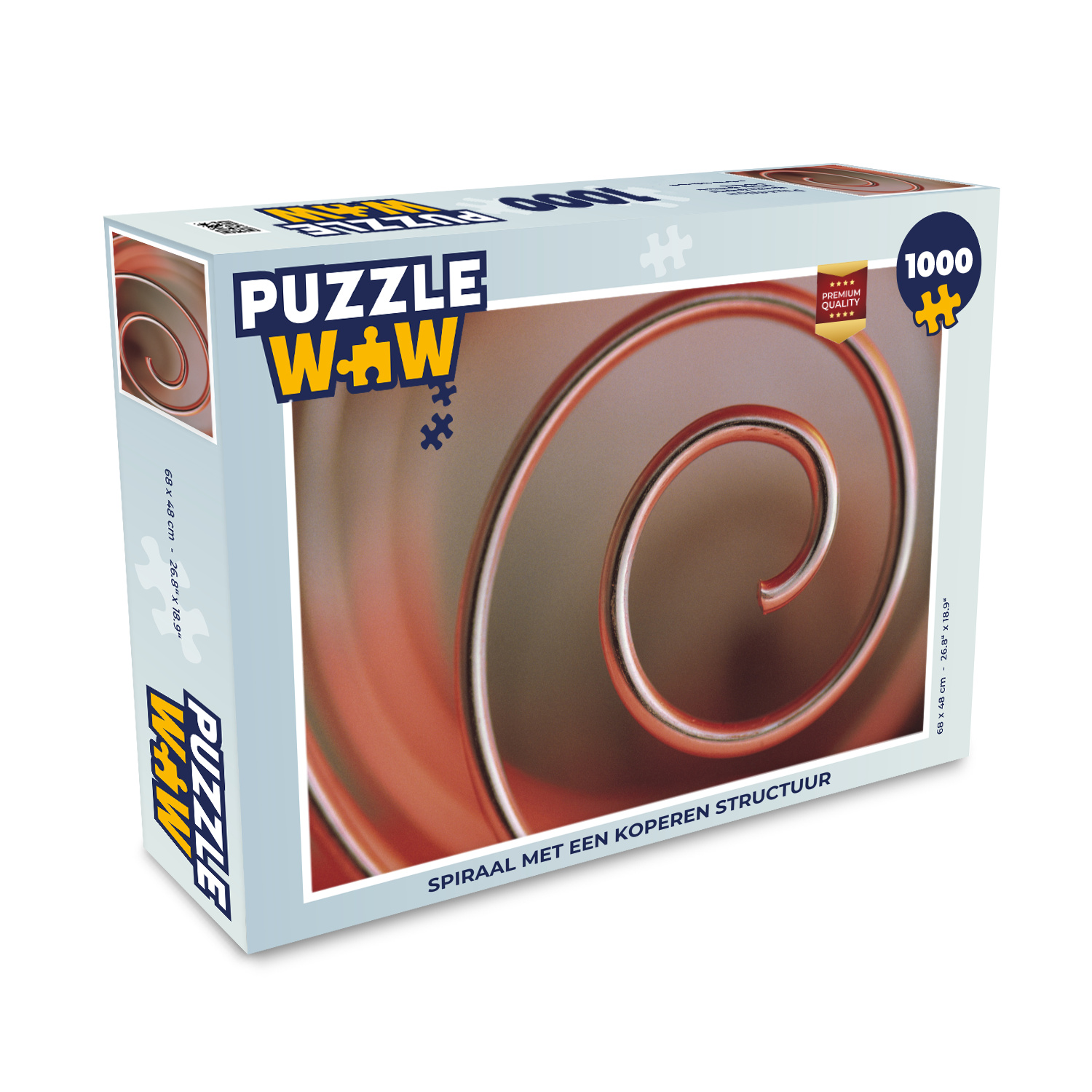 MuchoWow® Puzzle 1000 Teile Spirale mit einer Kupferstruktur - Erwachsene - Rätsel 136|1333281