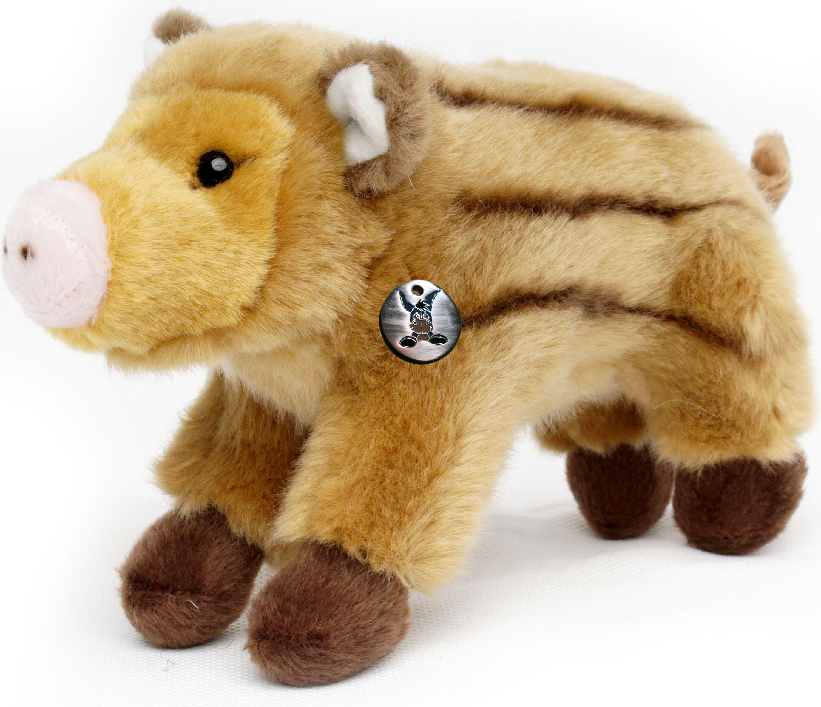 Kuscheltiere*biz Frischling Kuscheltier Wildschwein Baby stehend 20 cm Plüschtier BORSTI KT531652