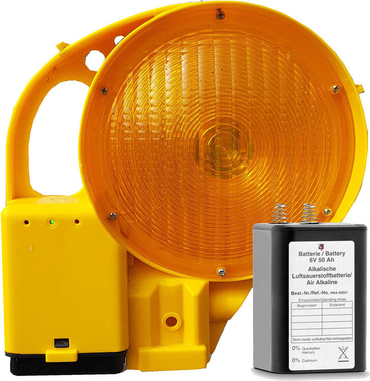 ES-Team Powerblitz Warnblitzleuchte einseitig LED Blitz L8L 6V Batterie