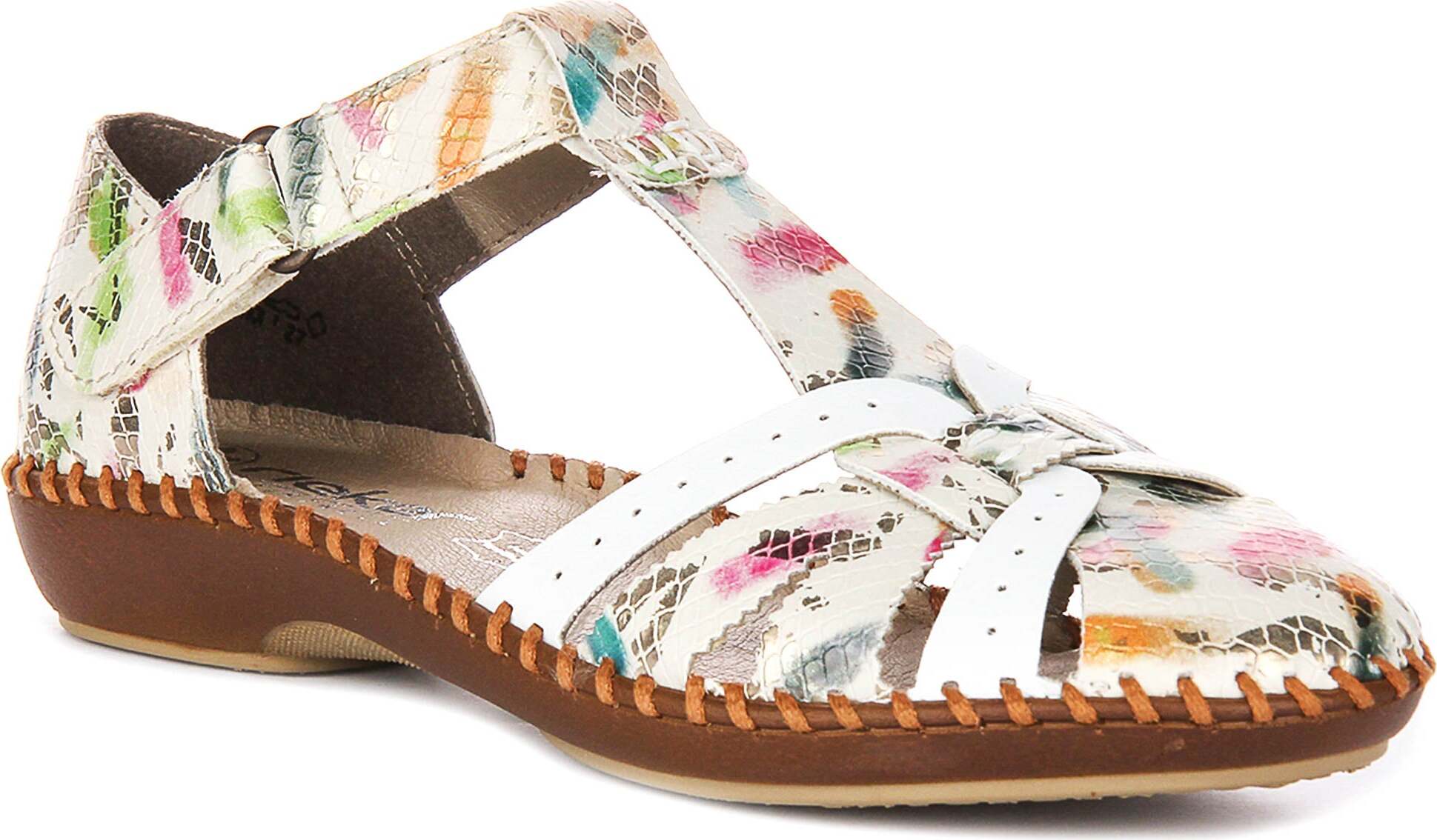 Rieker M1650-91 Weiß Multi für Damen – 6.5 UK - 40 EU - 8.5 US / White Multi M1650-91 - Multi