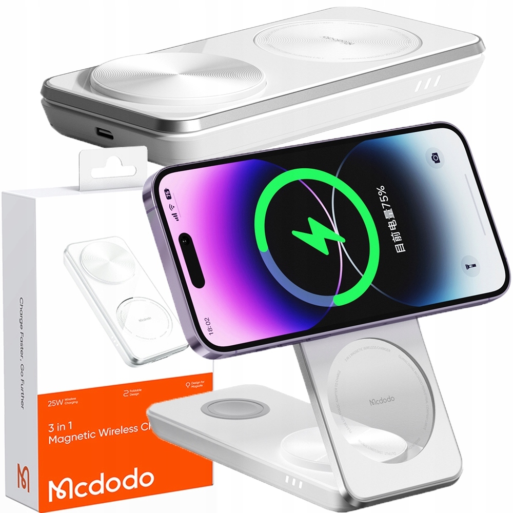 Mcdodo 3V1 Qi Dock Iphone Airpods Hodinky