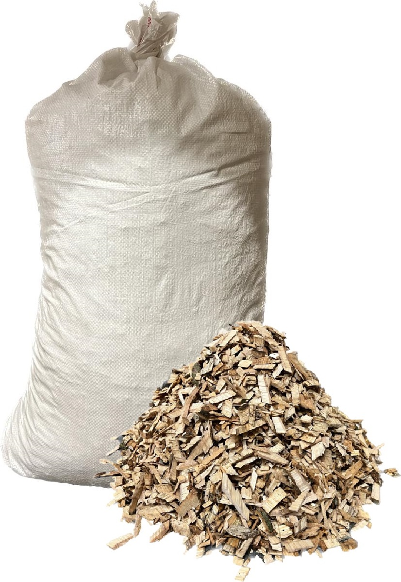 Hilcar 140 Liter Holzhackschnitzel Hackschnitzel Gartenmulch Fallschutz Einstreu Mulch