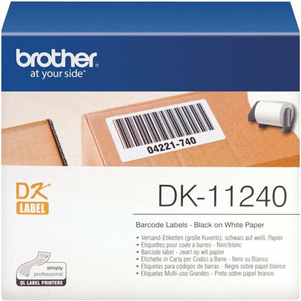 Brother DK11240 Versand-Etiketten für QL-Drucker – Hochwertige Etikettierung