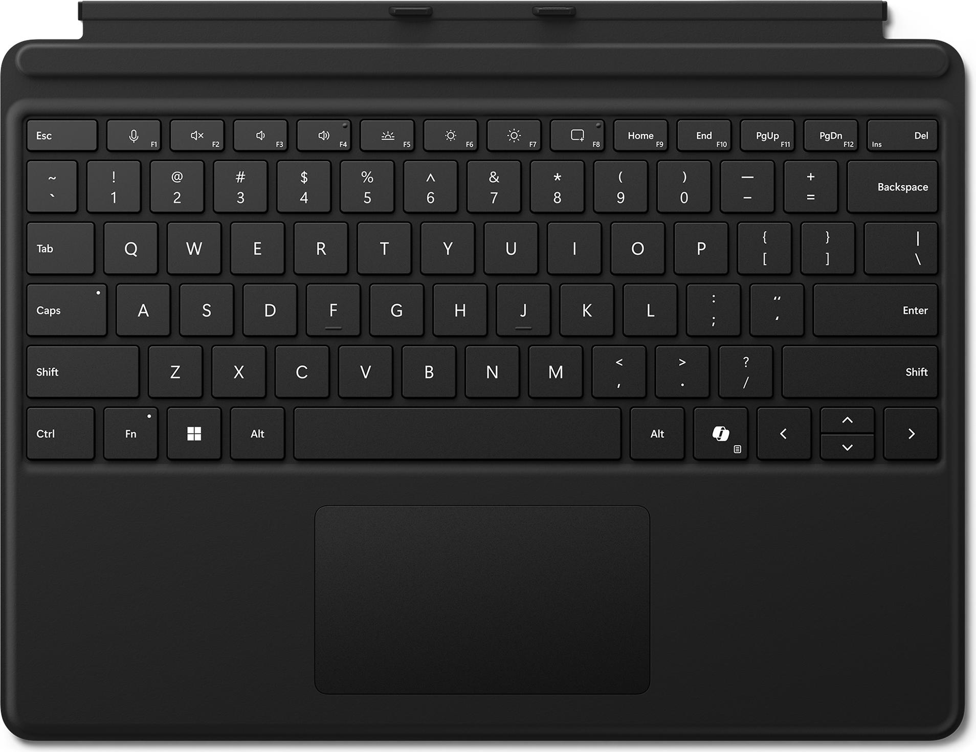 Microsoft Surface Pro Keyboard, QWERTZ, Touchpad, Microsoft, Surface Pro 10 Surface Pro 9 Surface Pro 8 Surface Pro X, Schwarz, Polyurethan EP2-00401