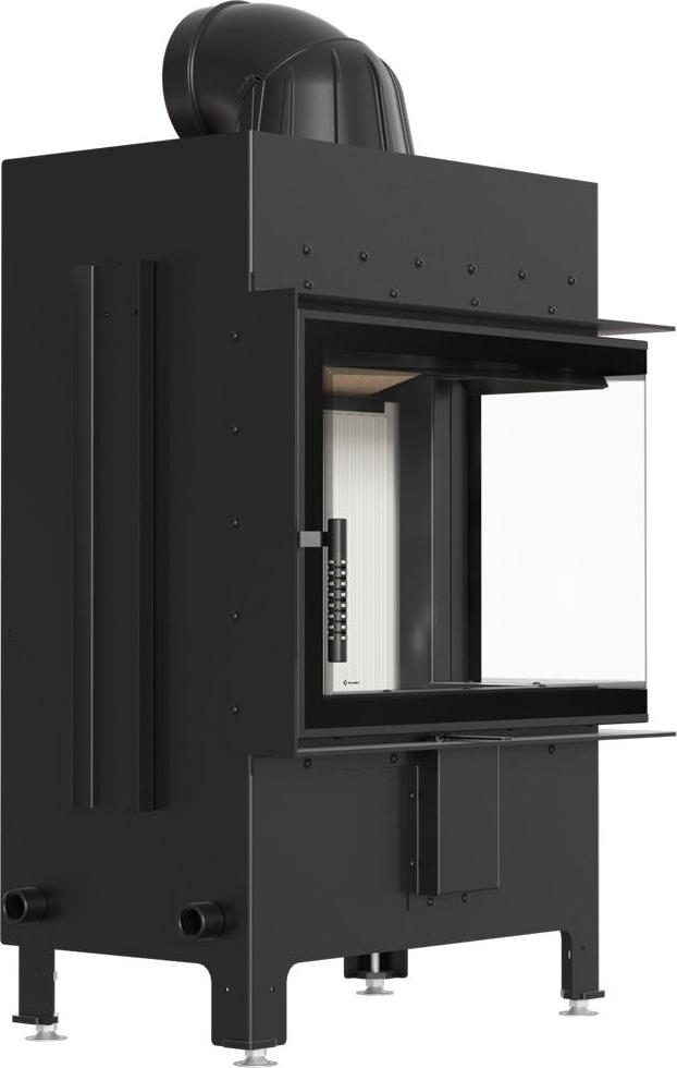 Oceľový krb KRATKI LUCY pravý 12 kW Ø 200