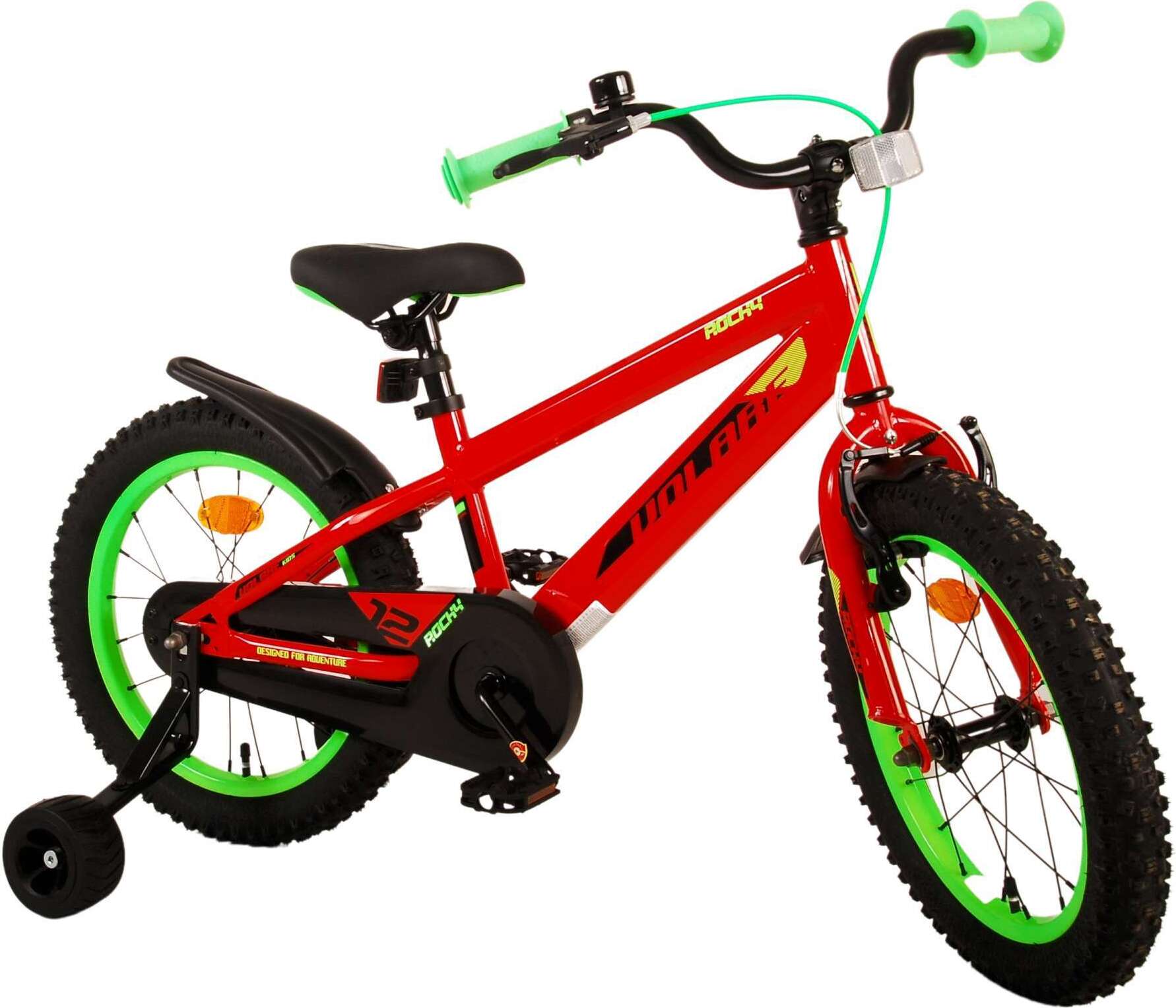 TPFSports Rocky Kinderfahrrad - Jungen - 16 Zoll - Rücktritt + Handbremse - Rot Image