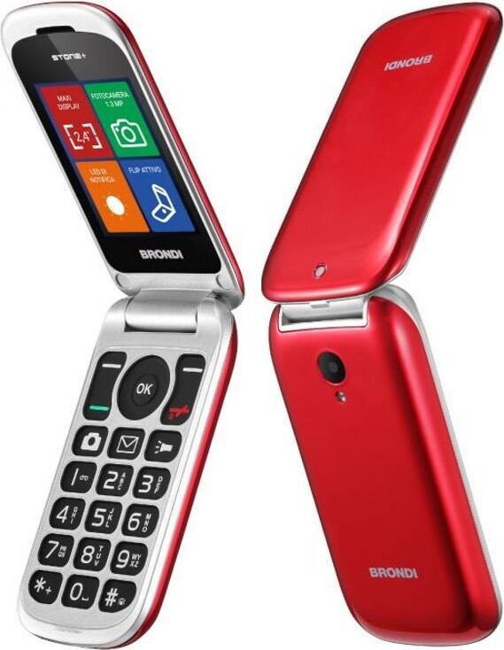 Mobilný telefón Brondi Stone+ 6,1 cm (2,4") Red Basic