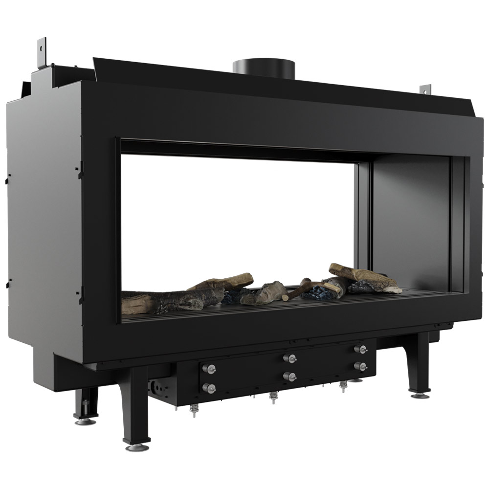 Plynový krb Leo 100 Demonder zemný plyn ∅ 100/150 8,3 kW