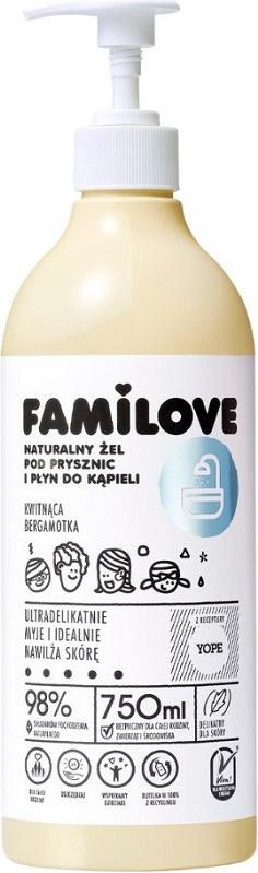 Yope Familove Duschgel und Badezusatz Blühende Bergamotte, 750ml