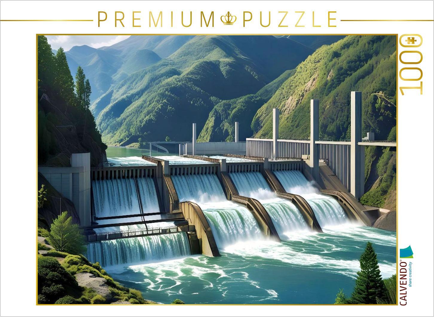 CALVENDO Puzzle Wasserkraftwerke | 1000 Teile Lege-Größe 64x48cm Foto-Puzzle für glückliche Stunden