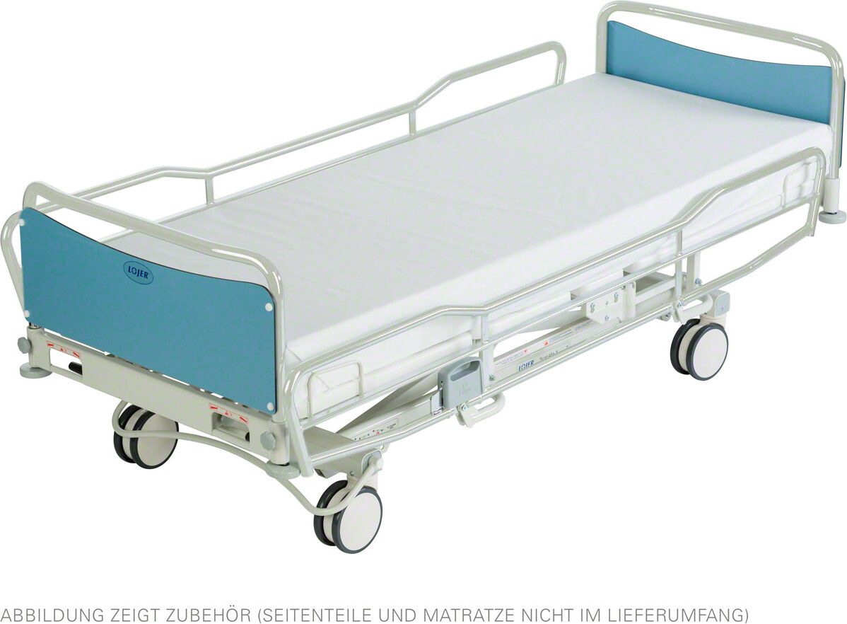Lojer Krankenhausbett ScanAfia XS 490, Trendelenburg, RAL 9010 6551534