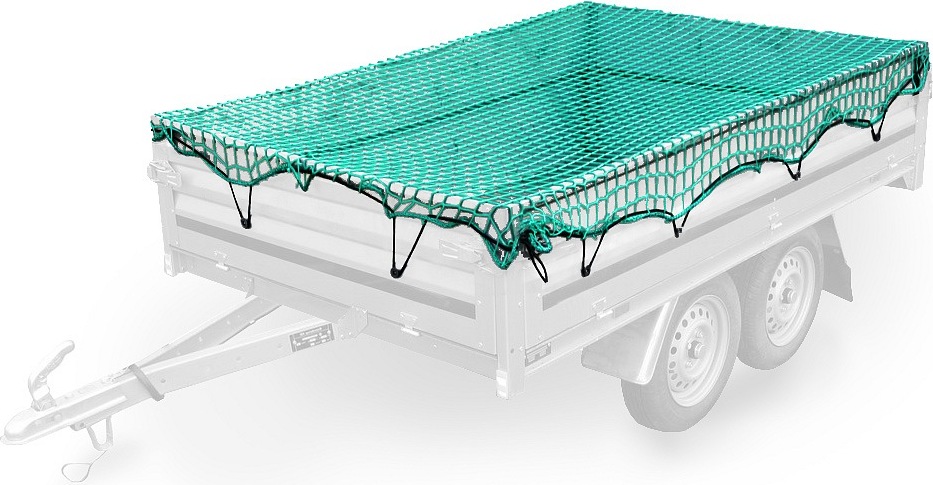 Rete Per Rimorchio A Maglia Fine 2x3 M – Copertura Nera Per Carico E Sicurezza, Marca LST