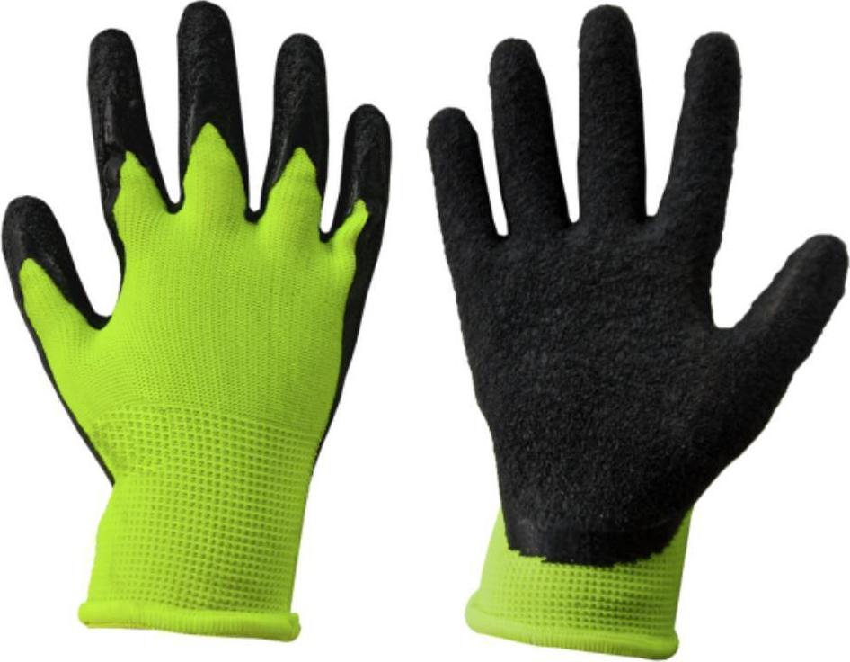 Bradas Guanti Da Giardinaggio Protettivi Taglia 10 – Rivestiti In Lattice, Morbidi E Resistenti, Tessuto In Poliestere, Colore Nero/Arancione - 2