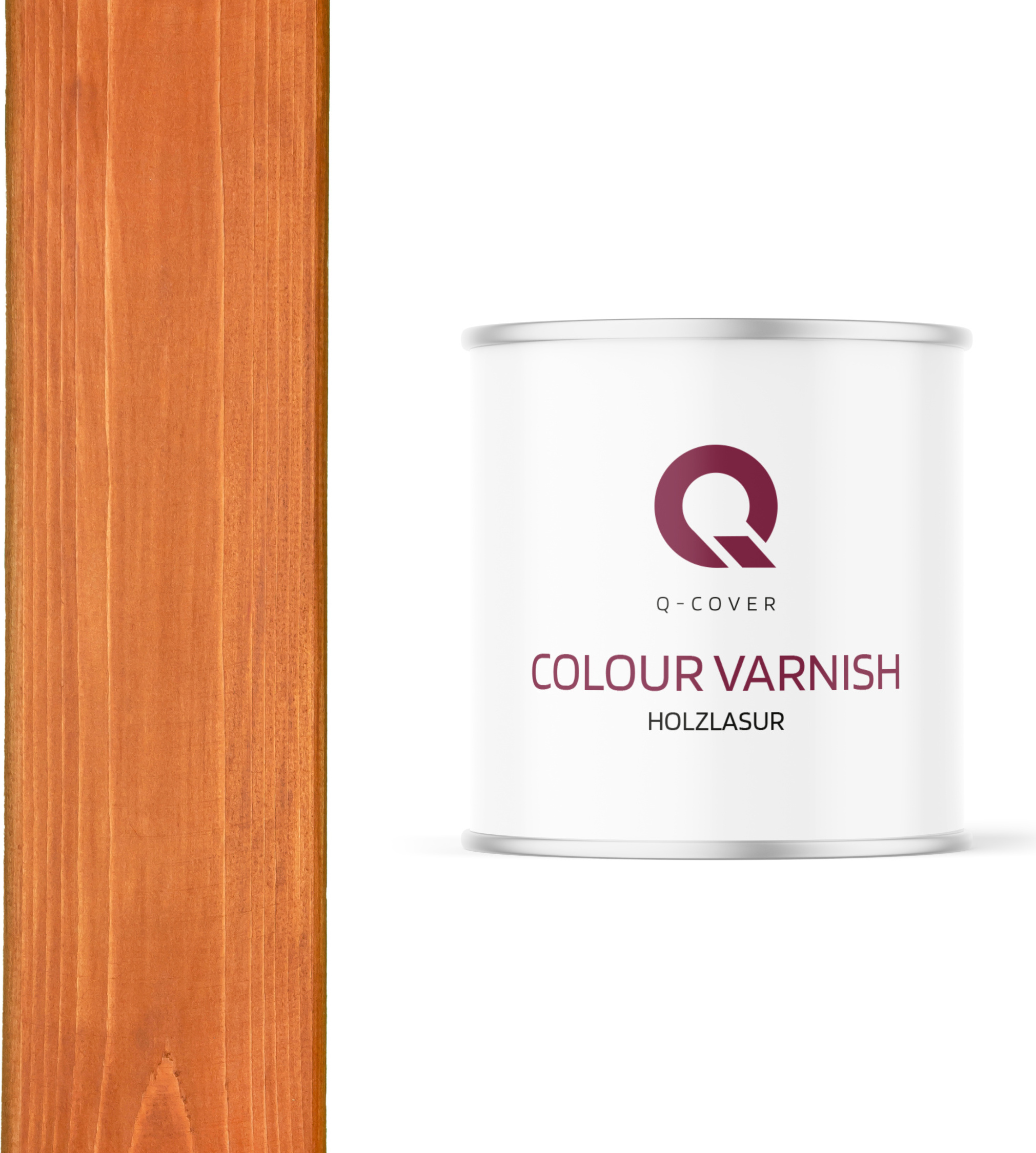 Q-Cover Holzlasur | Teak 2,5 L Satin | Holzschutz | | Holzschutz |lasur Lasur Wasserbasierte Innen Außen Lasur Abperleffekt Lasur Für Holz
