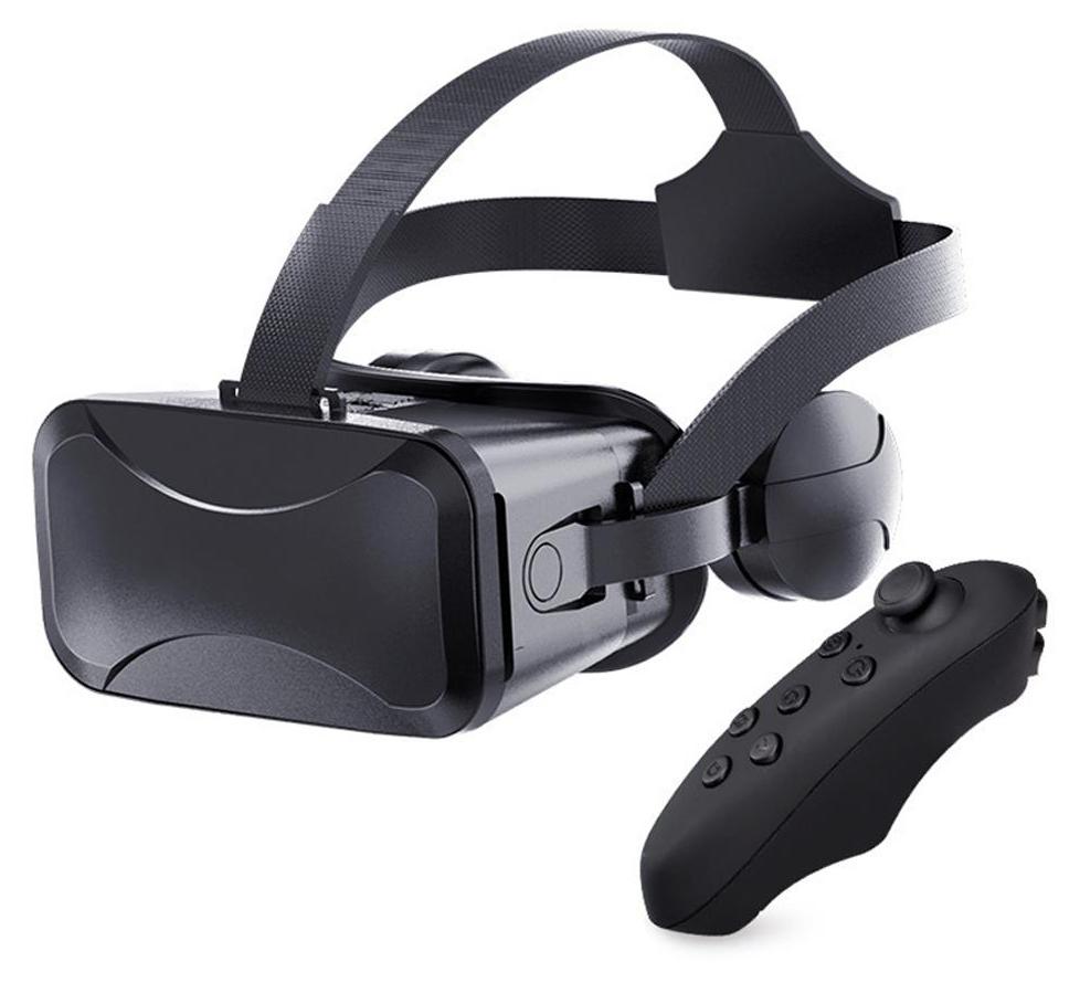 Crrynuo VR-Headset kompatibel mit – Universelle Virtual-Reality-Brille – Erleben Sie Ihre besten Handyspiele und 360°-Filme mit der neuen, weichen und komfortablen 3D-VR-Brille | Blau | mit Augenschutz KAU-LR-UN-CPK-20260415-60