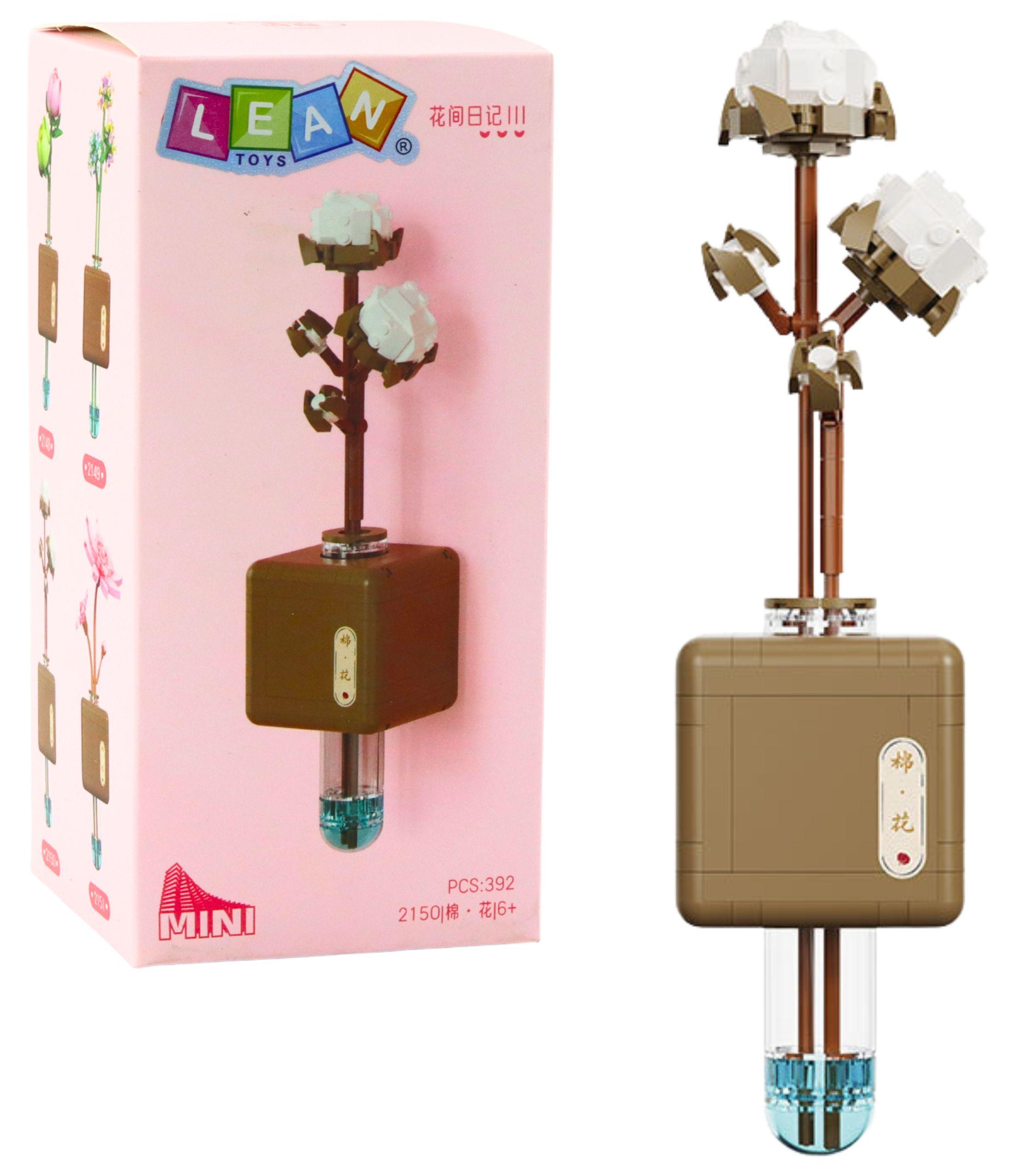 Leantoys Lean Baumwollzweigblüten-Bauklötze In Einem Fläschchen 392 El. H-1069