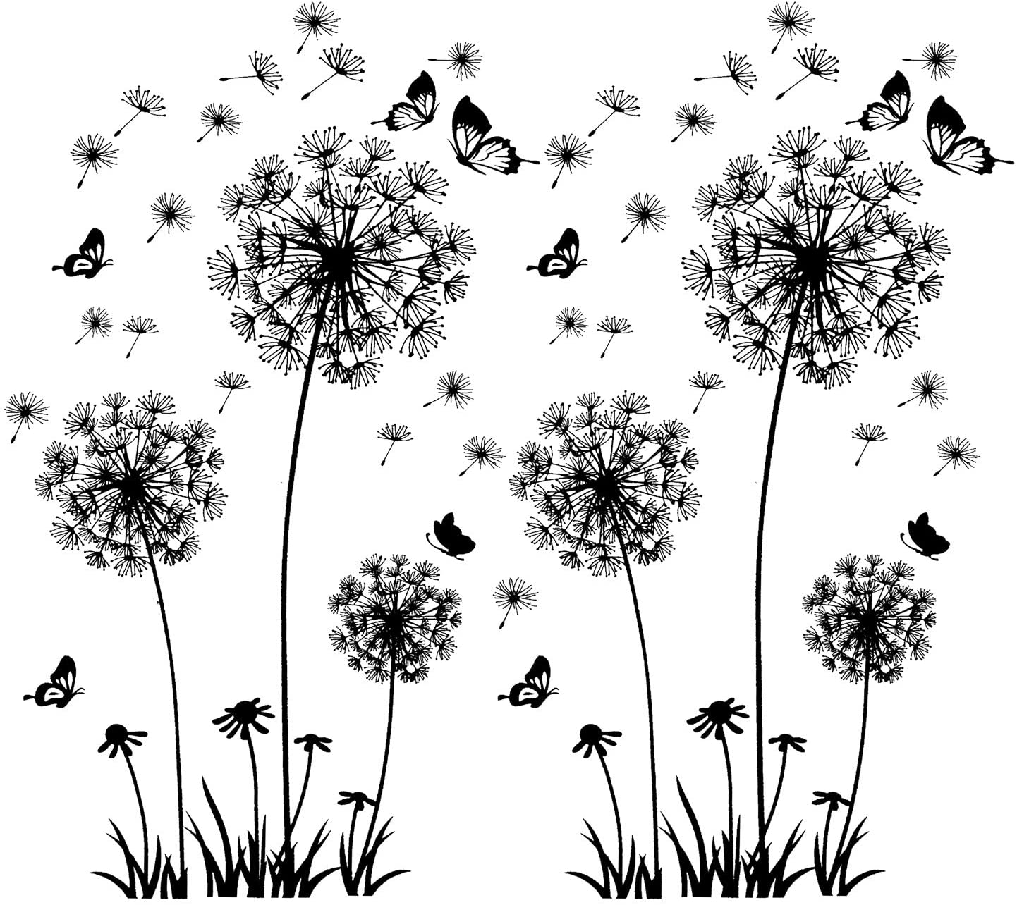 70x50cm #39941 Blumen Anemonen Wandtatoos Aufkleber Sticker