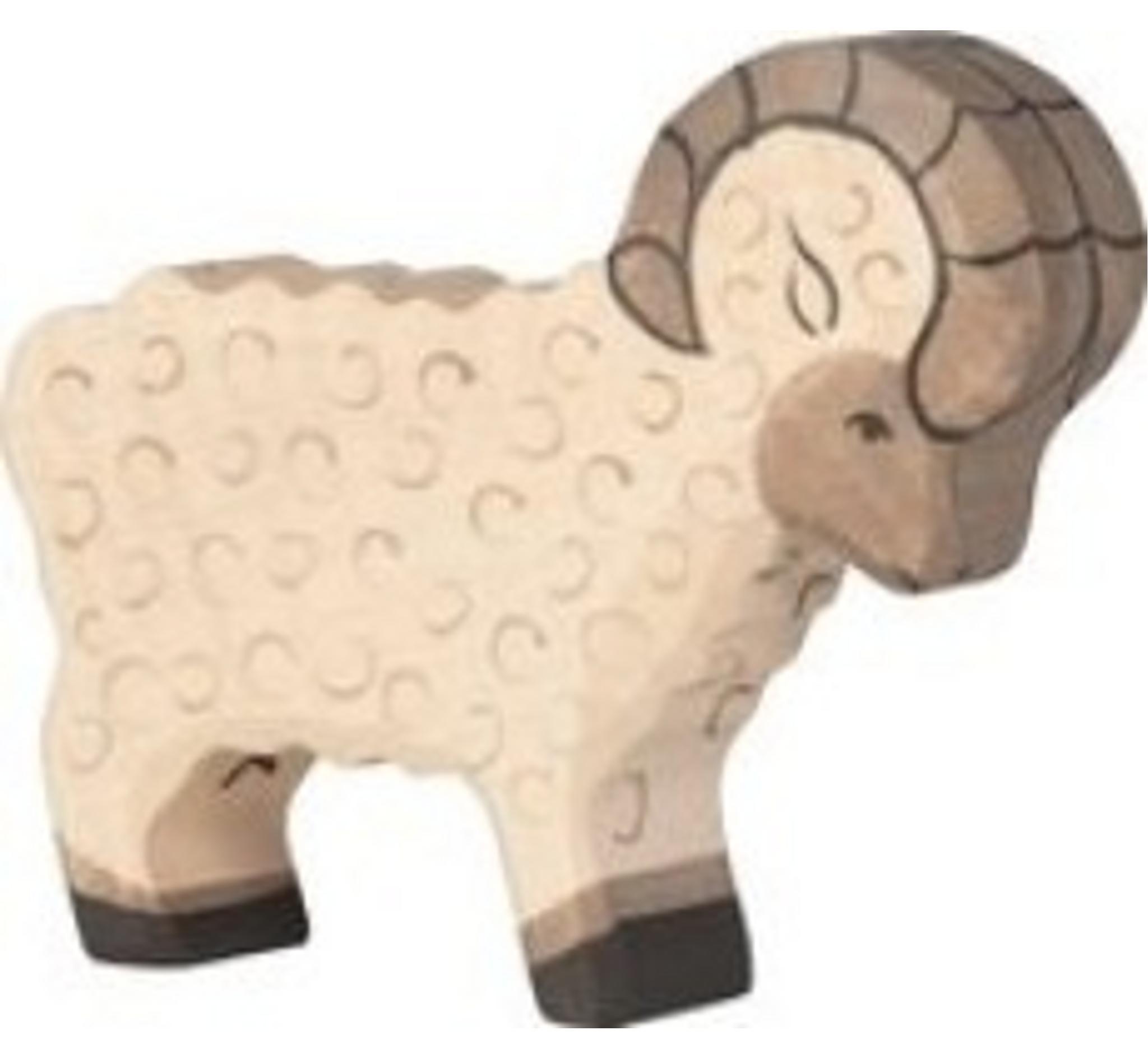 Sonstige Verlage Holztiger Holz Widder Spielfigur BauernhoftierHolz 80071