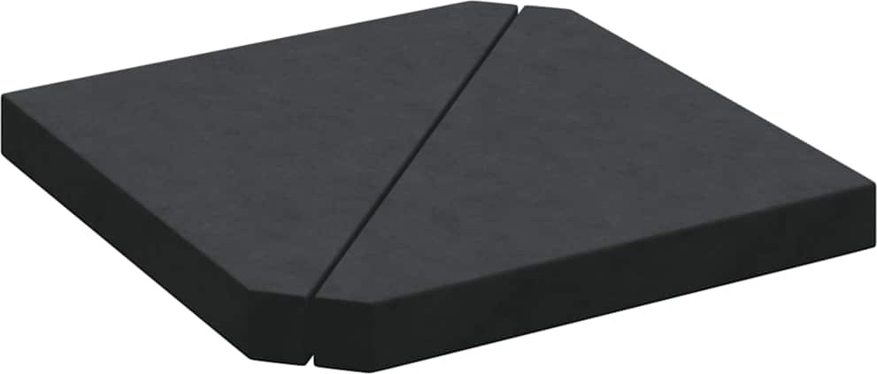 Syfax Schirm-Gewichtsplatten 2 Stk. Schwarz Granit Dreieckig 14 kg 4594100003