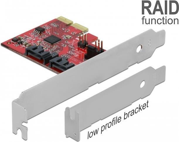 DELOCK 2-portová karta SATA PCI Express x2 so zrkadlením RAID 1.