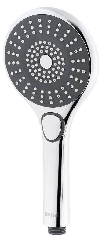 Siko SIKOBSRST21, Handduschbrause mit Kopf, Chrom, Kunststoff, Wand, 11,5 cm, 290 g