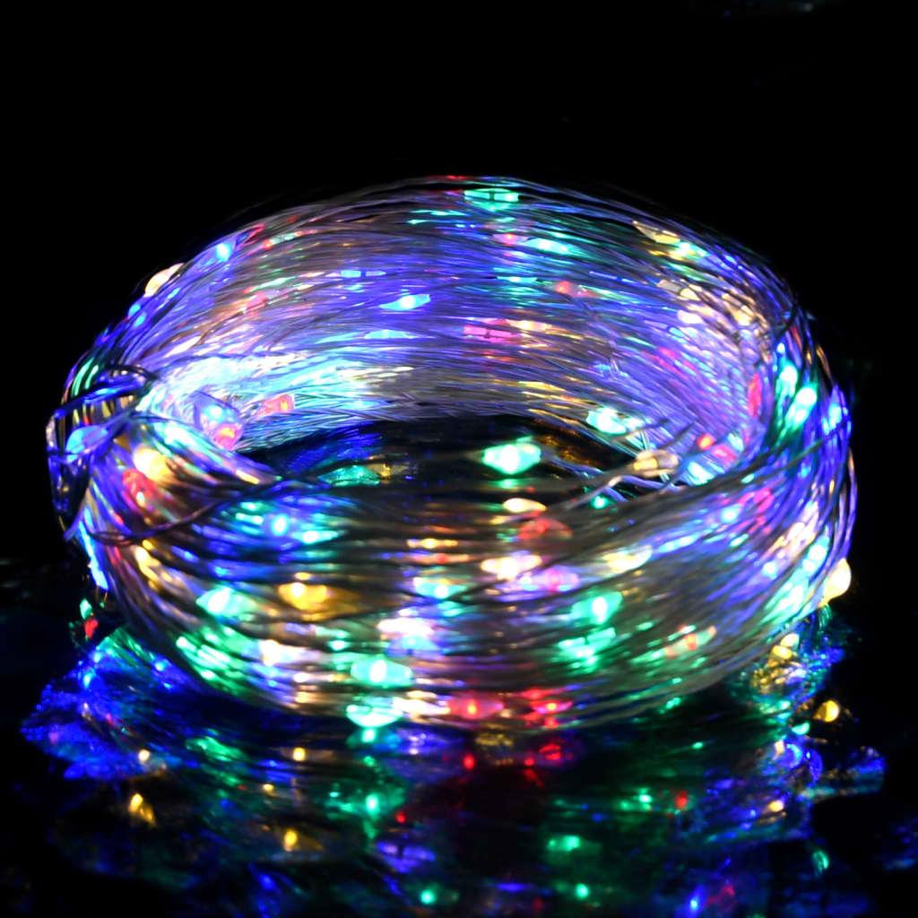 vidaXL LED-Lichterdraht 40 m 400 LED Mehrfarbig 8 Funktionen 328850