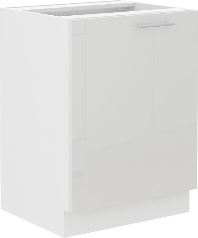 VENETI Eintüriger Unterschrank LAJLA – Breite 60 cm, Weiß 041-08-00726