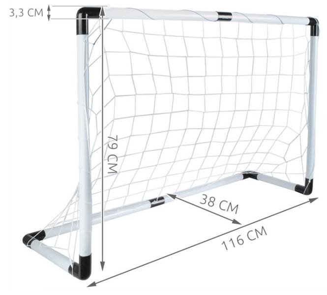 TRIZAND Fußballtor mit Fußball und Pumpe sk-SK