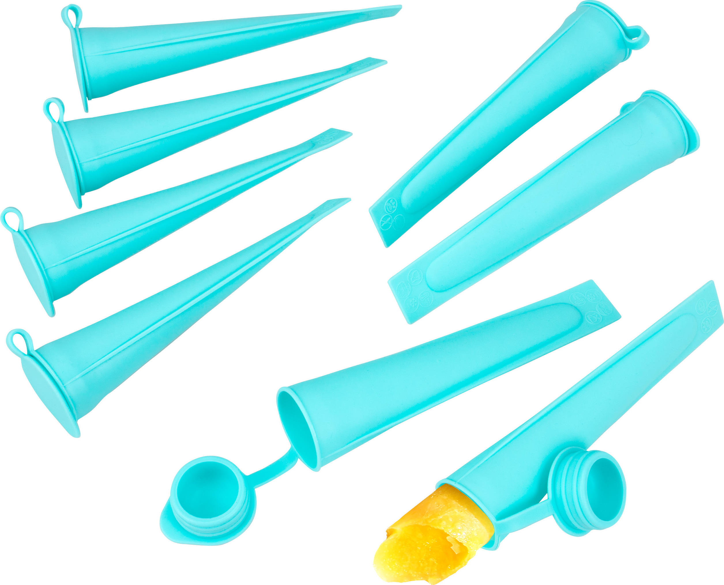 Stampi Ghiaccioli, Silicone Stampi per Gelato Senza BPA, Formine Ghiaccioli Riut