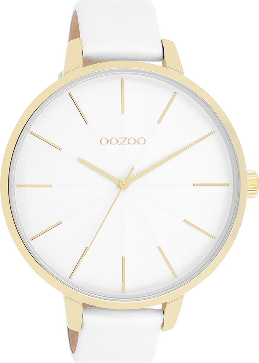 Oozoo dámske hodinky Hodinky analógové kožené biele UOC11346
