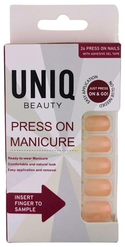 UNIQ Click On Press On Maniküre Kunstnägel - Nude - 24 Stück