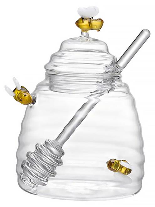 Aulica Honigglas mit Bienenmotiv, 500 ml
