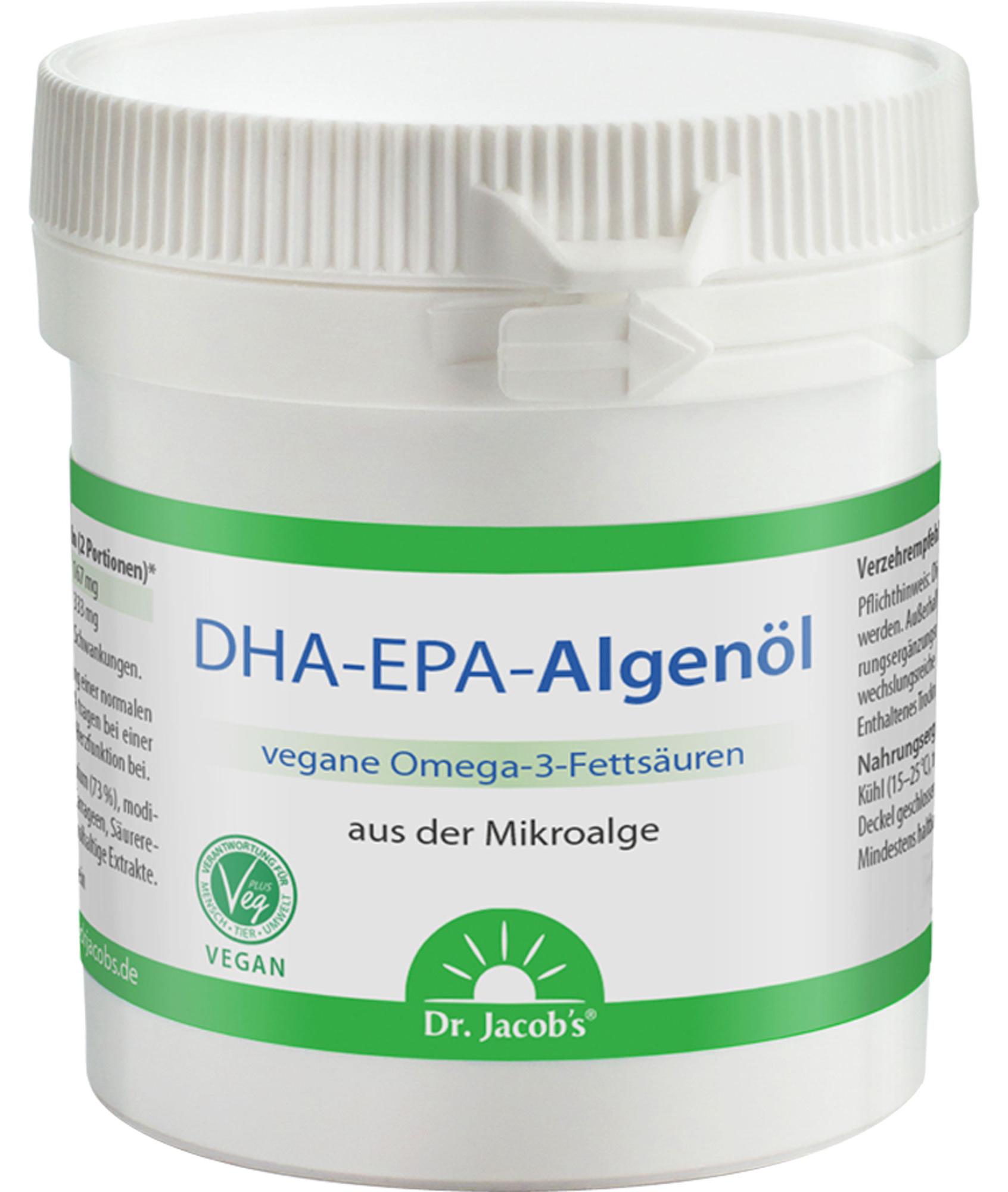 Dr. Jacobs Medical GmbH Dr. Jacob´s DHA-EPA Algenöl Kapseln, 60 St. Kapseln 10986723