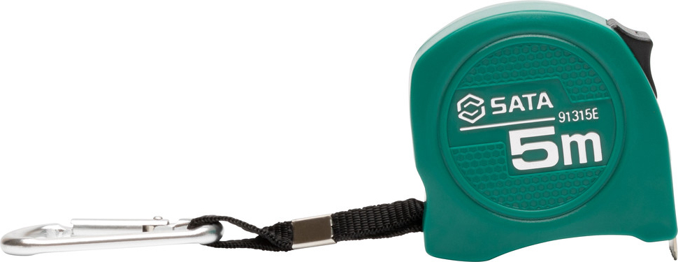 SATA Maßband mit Karabiner, 5 m, Metrisch, 25 mm (Bandmass Bandmaß metrisch)