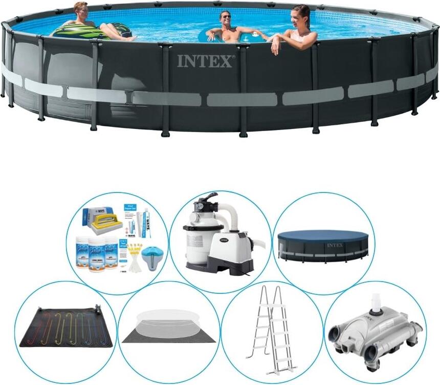 Bazén Intex Ultra XTR Frame Pool - 610x122 cm - výhodná sada