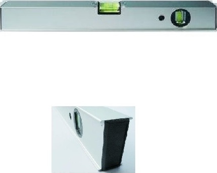 Holtmann Hufa Fliesenleger Aluminium Wasserwaage 40cm 9551