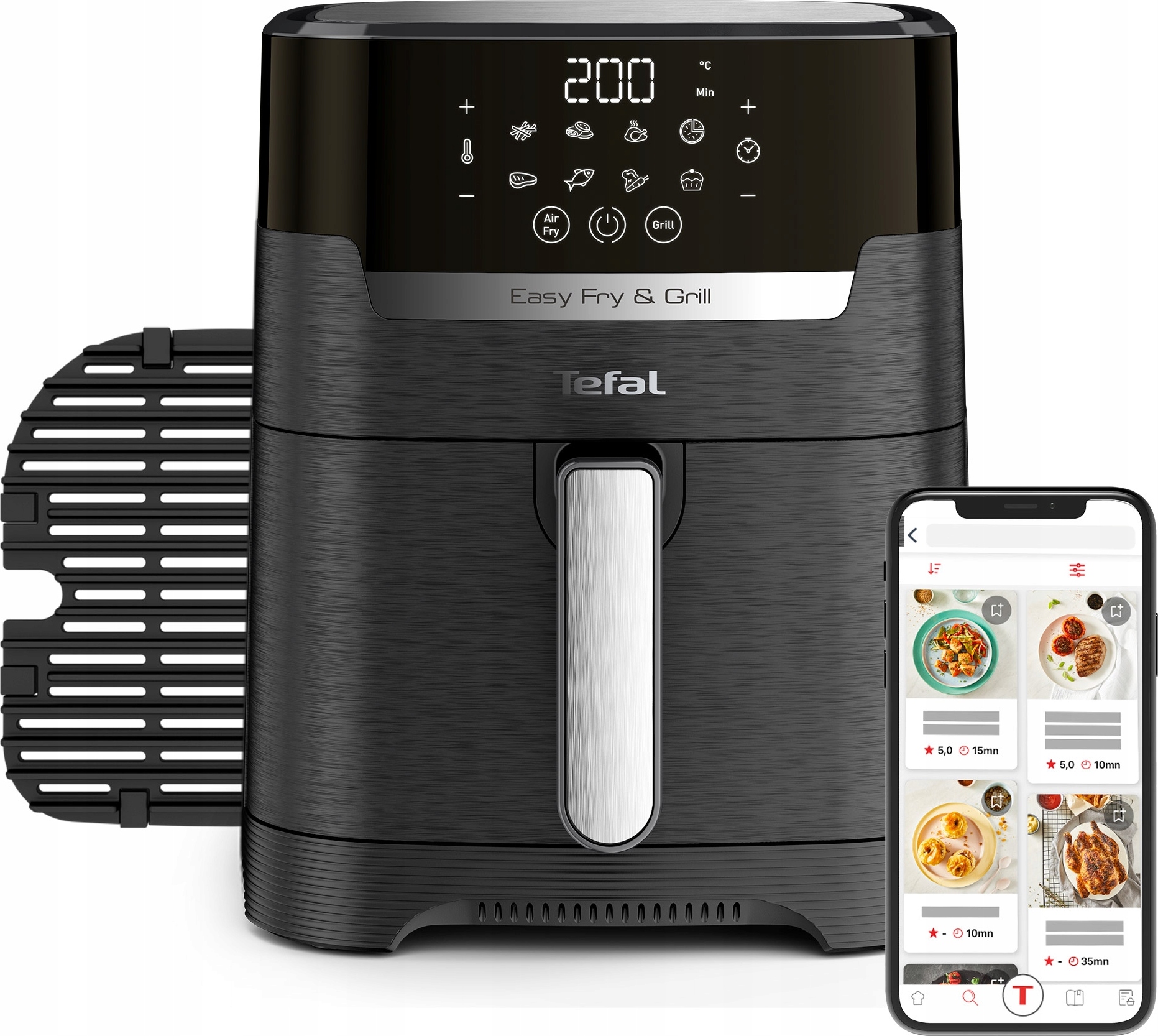 Fettfreie Friteuse Tefal Easy Fry&Grill 1550W 4,2L 8 Programov